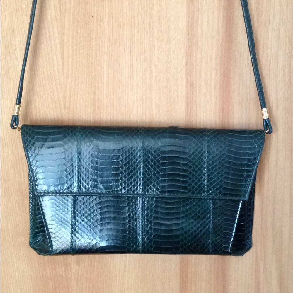 Faux snake skin vintage bag